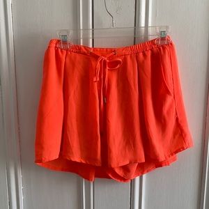 Medocino Neon Orange/Pink Flowing Shorts